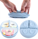 Kit 6 Alimentação Bebê Silicone Prato Babador Copo Tigela Cor Verde Introdução Alimentar infantil